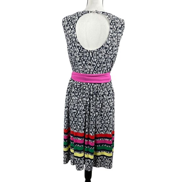 Eliza J Women's Dress Plus Size 16W Belted Sleeveless Open Back Knee Length - Picture 6 of 10